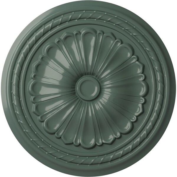 Ekena Millwork Alexa Ceiling Medallion (Fits Canopies up to 2 7/8"), Hand-Painted Cloud Burst, 20 1/2"OD x 1 7/8"P CM20ALCBF - main